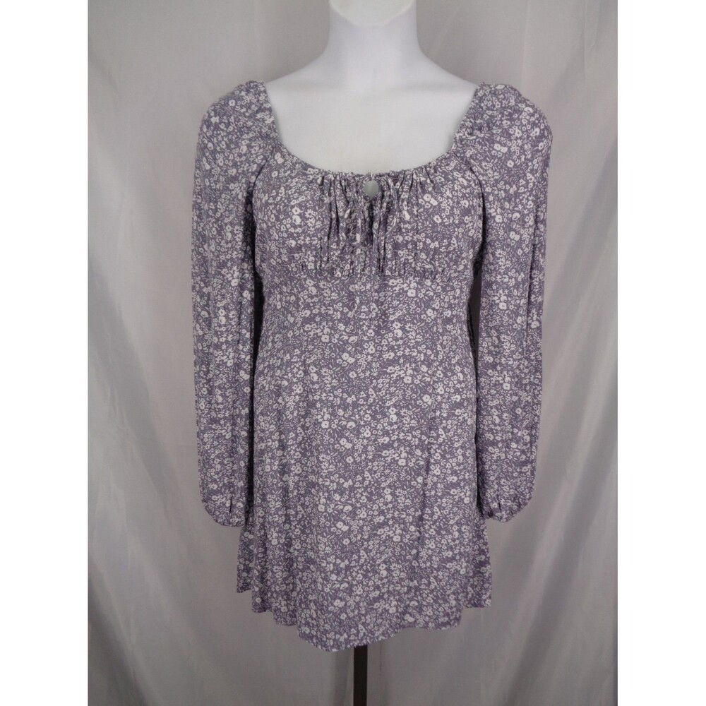 Sadie & Sage Floral Babydoll Mini Dress Size Large New